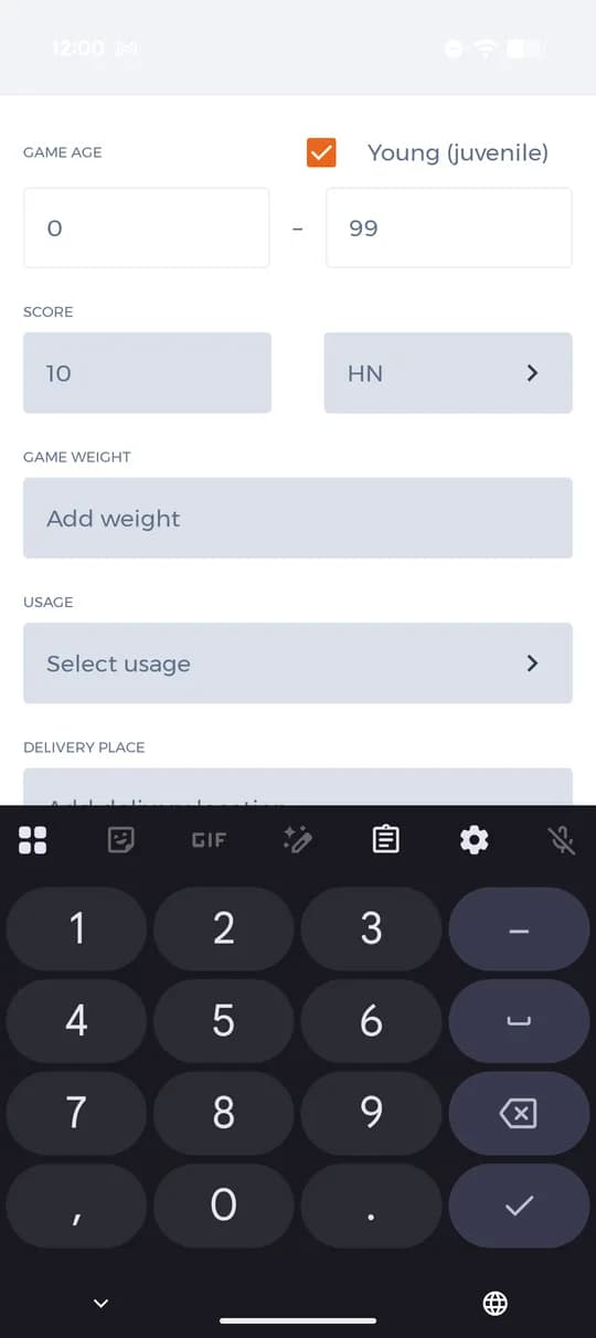 Age, score, weight and usage.