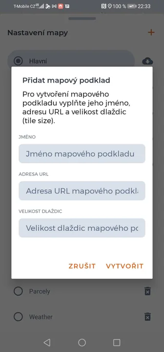 Screenshot of the HUNTERRA app Screenshot of the HUNTERRA app