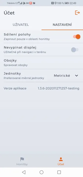 Screenshot of the HUNTERRA app Screenshot of the HUNTERRA app