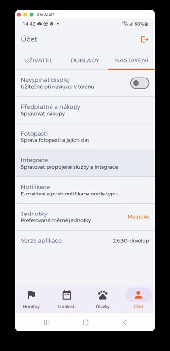 Screenshot of the HUNTERRA app Screenshot of the HUNTERRA app